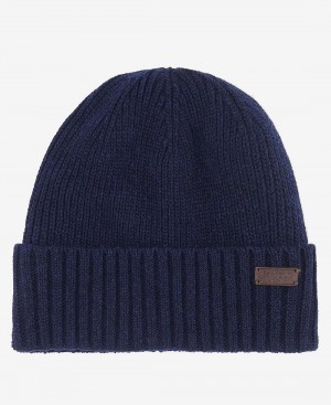 Chapeau Barbour Carlton Beanie Homme Bleu | France_BAR92747