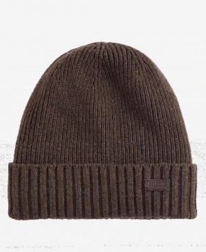 Chapeau Barbour Carlton Beanie Homme Marron | France_BAR58735