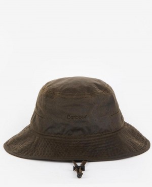 Chapeau Barbour Milton Wax Sports Homme Marron | France_BAR78211