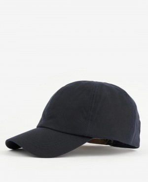 Chapeau Barbour Wax Sports Homme Bleu Marine | France_BAR81162