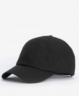 Chapeau Barbour Wax Sports Homme Noir | France_BAR36661