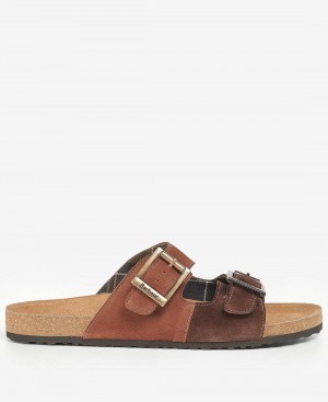 Chaussure Barbour Barbour Mitchell Sandals Homme Marron | France_BAR74314