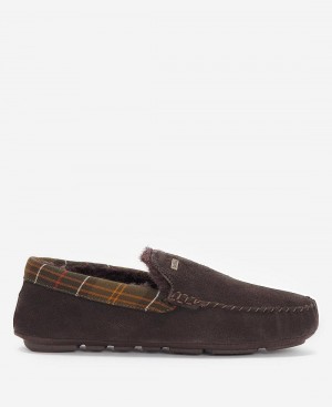 Chaussure Barbour Monty Slippers Homme Marron | France_BAR89934