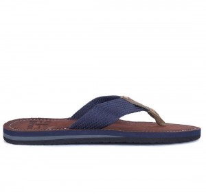 Chaussure Barbour Toeman Beach Sandal Homme Bleu Marine | France_BAR18963