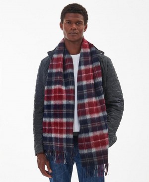 Echarpes Barbour Galston Tartan Homme Rouge | France_BAR21620