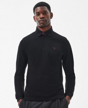 Hauts Barbour Conforth Polo Shirt Homme Noir | France_BAR91408