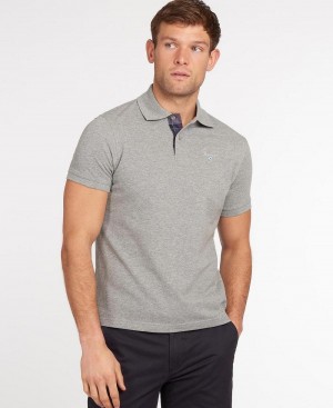 Hauts Barbour Coton Polo Shirt Homme Grise | France_BAR91059