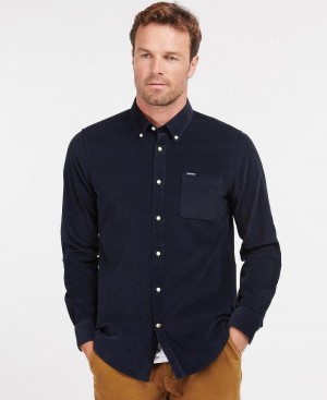 Hauts Barbour Ramsey Tailored Fit Shirt Homme Bleu Marine | France_BAR41299