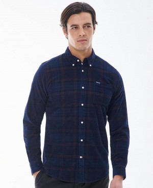 Hauts Barbour Southfield Tailored Shirt Homme Bleu Marine | France_BAR60416