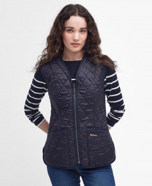 Liner / Hood Barbour Betty Matelassé Liner Femme Bleu Marine | France_BAR95074