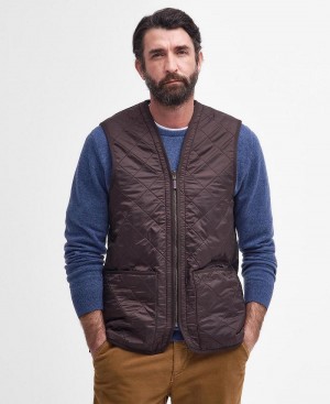 Liner / Hood Barbour Polarquilt Waistcoat/Zip-In Liner Homme Marron | France_BAR75506