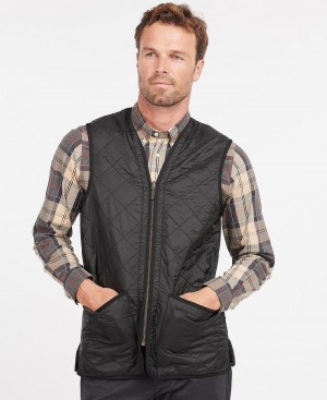 Liner / Hood Barbour Polarquilt Waistcoat/Zip-In Liner Homme Noir | France_BAR64714