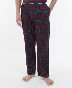 Loungewear Barbour Glenn Tartan Pyjama Trousers Homme Rouge | France_BAR77433