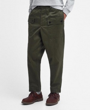 Pantalon Barbour Barbour x Maison Kitsuné Cargo Trousers Homme Vert | France_BAR71930