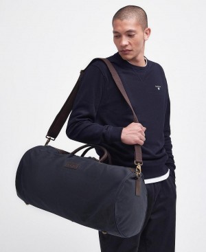 Sac Barbour Wax Holdall Homme Bleu Marine | France_BAR57850