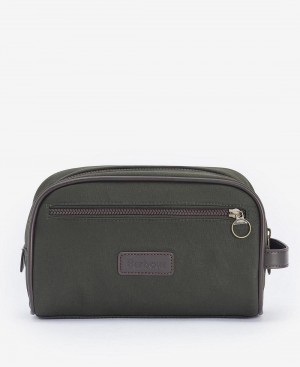 Sac Barbour Wax Washbag Homme Vert Olive | France_BAR80318