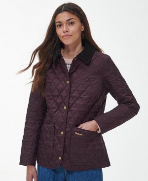 Vestes Barbour Annandale Matelassé Femme Rouge | France_BAR22593