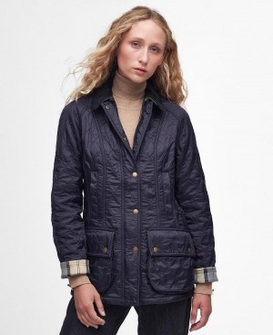 Vestes Barbour Beadnell Polarquilt Femme Bleu Marine | France_BAR55858