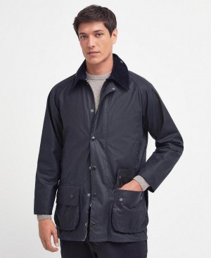 Vestes Barbour Beaufort® Waxed Homme Bleu Marine | France_BAR58783