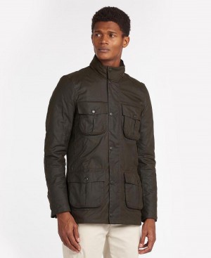 Vestes Barbour Corbridge Wax Homme Vert Olive | France_BAR40204