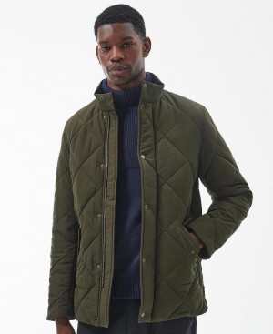 Vestes Barbour D'hiver Chelsea Matelassé Homme Vert | France_BAR76757