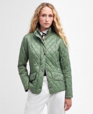 Vestes Barbour Flyweight Cavalry Matelassé Femme Vert | France_BAR27829