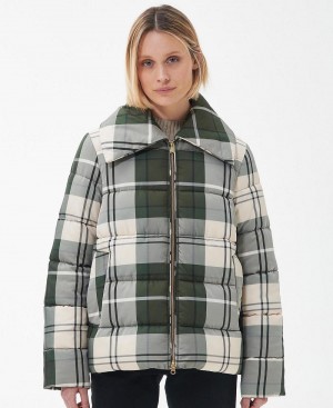 Vestes Barbour Germain Matelassé Femme Vert | France_BAR72727