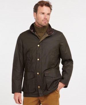 Vestes Barbour Hereford Wax Homme Vert | France_BAR56403