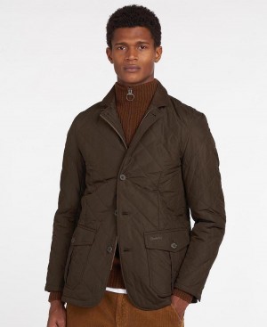 Vestes Barbour Lutz Matelassé Homme Vert Olive | France_BAR39602