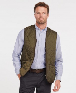 Vestes Barbour Polarquilt Waistcoat/Zip-In Liner Homme Vert Olive | France_BAR91266