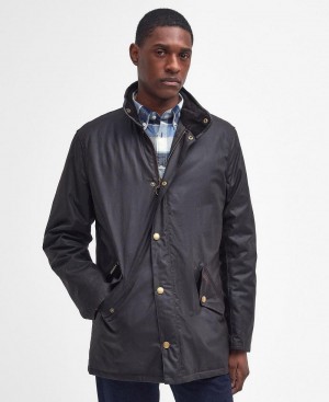 Vestes Barbour Prestbury Wax Homme Noir | France_BAR11142