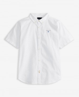 Vetement Barbour Boys' Camford Tailored Shirt Enfant Blanche | France_BAR91680