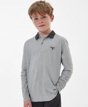 Vetement Barbour Boys' Hector Polo Shirt Enfant Grise | France_BAR48535