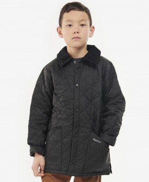 Vetement Barbour Boys' Liddesdale® Matelassé Jacket Enfant Noir | France_BAR14210