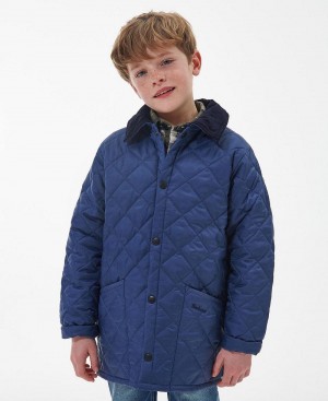 Vetement Barbour Boys' Liddesdale® Matelassé Jacket Enfant Bleu | France_BAR65647