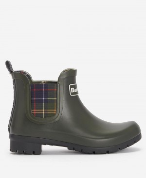 Wellingtons Barbour Kingham Femme Vert Olive | France_BAR92620