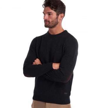 knitwear Barbour Essential Crew-Neck Sweatshirt Homme Grise | France_BAR54369