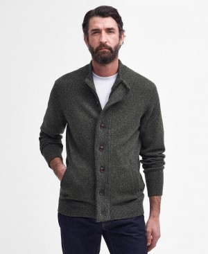 knitwear Barbour Essential Tisbury Sweatshirt Homme Vert | France_BAR46325