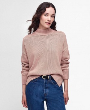 knitwear Barbour Sandy Jumper Femme Marron | France_BAR10569