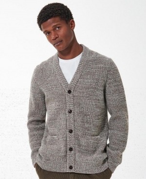 knitwear Barbour Sid Tricoté Cardigan Homme Beige | France_BAR77425