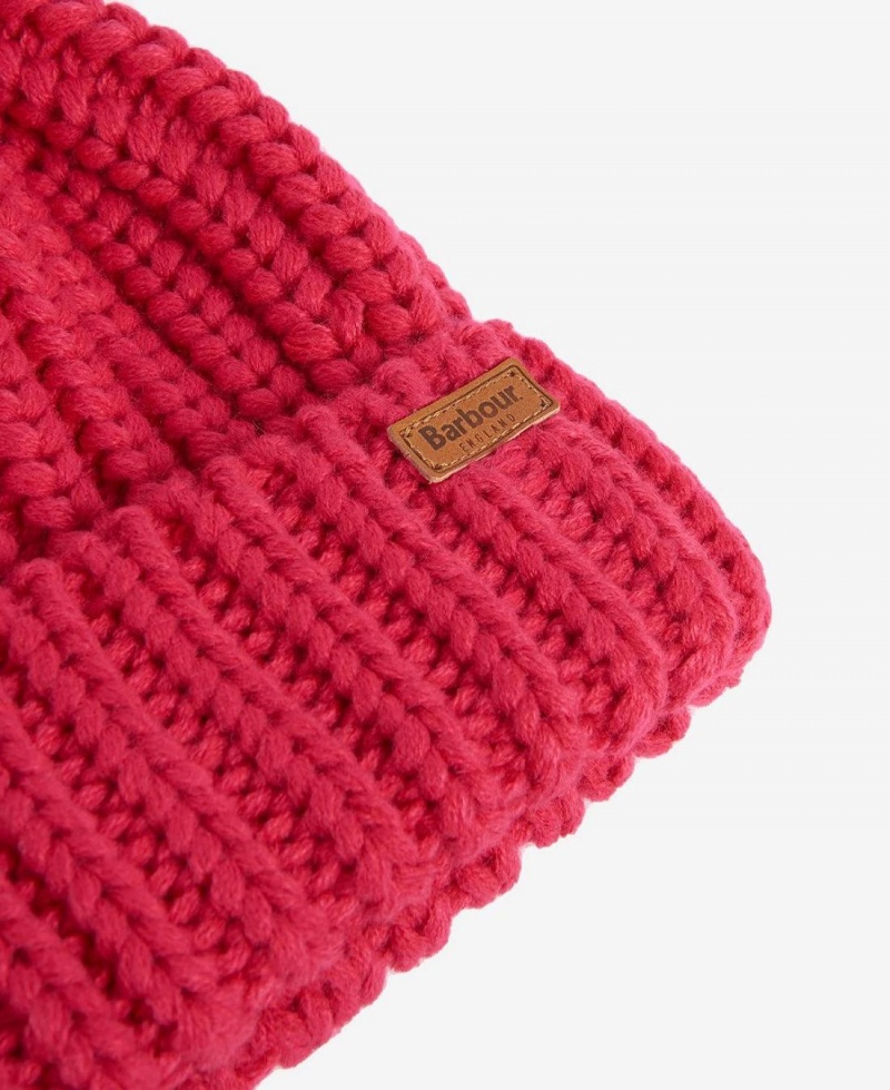 Accessoires Barbour Girls Saltburn Beanie Enfant Rose | France_BAR39122