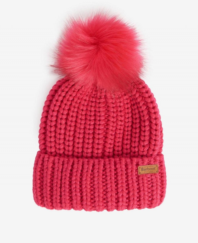 Accessoires Barbour Girls Saltburn Beanie Enfant Rose | France_BAR39122