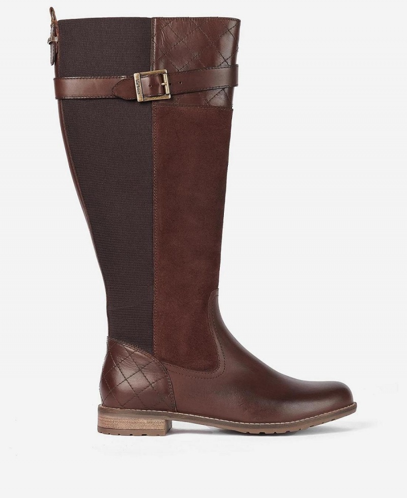 Botte Barbour Ange Knee-High Femme Marron | France_BAR27265