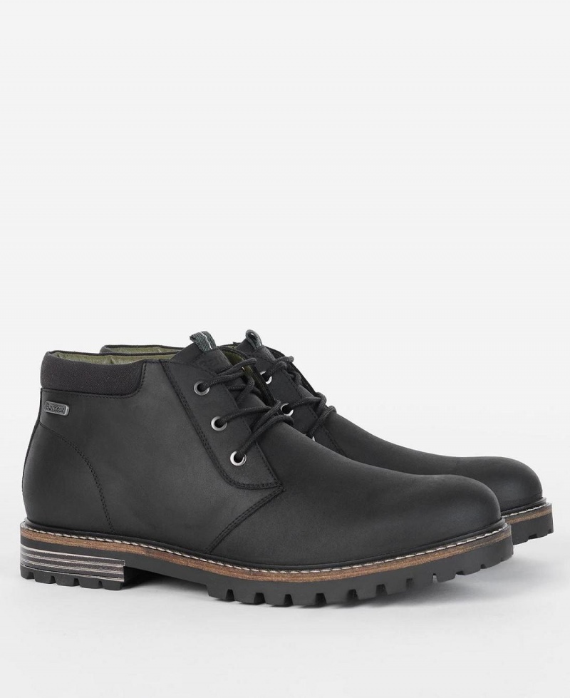 Botte Barbour Boulder Chukka Homme Noir | France_BAR66068