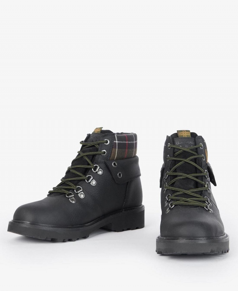 Botte Barbour Burne Randonnée Femme Noir | France_BAR96183