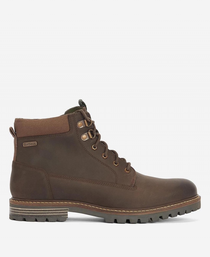 Botte Barbour Flint Derby Homme Marron | France_BAR98129