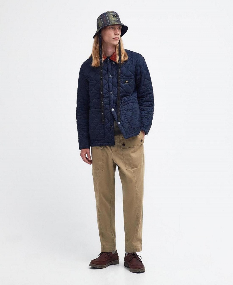 Chapeau Barbour Barbour x Maison Kitsuné Reversible Homme Bleu Marine | France_BAR56125