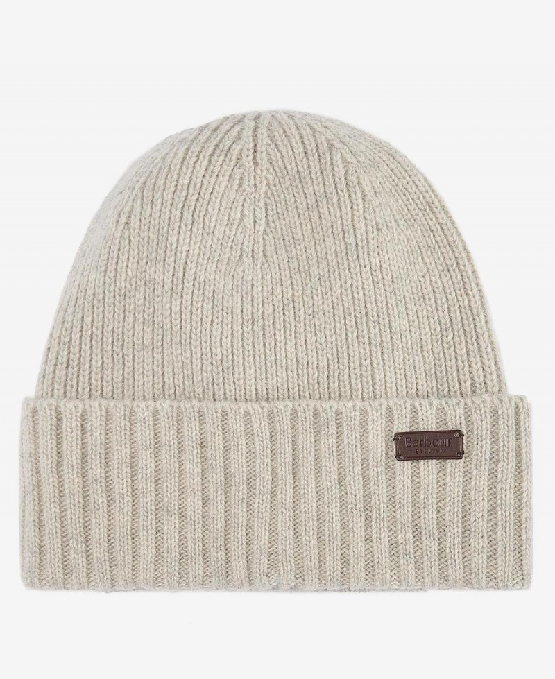 Chapeau Barbour Carlton Beanie Homme Blanche | France_BAR35979