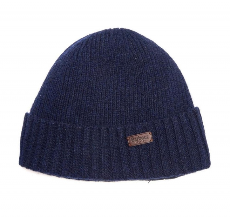 Chapeau Barbour Carlton Beanie Homme Bleu | France_BAR92747