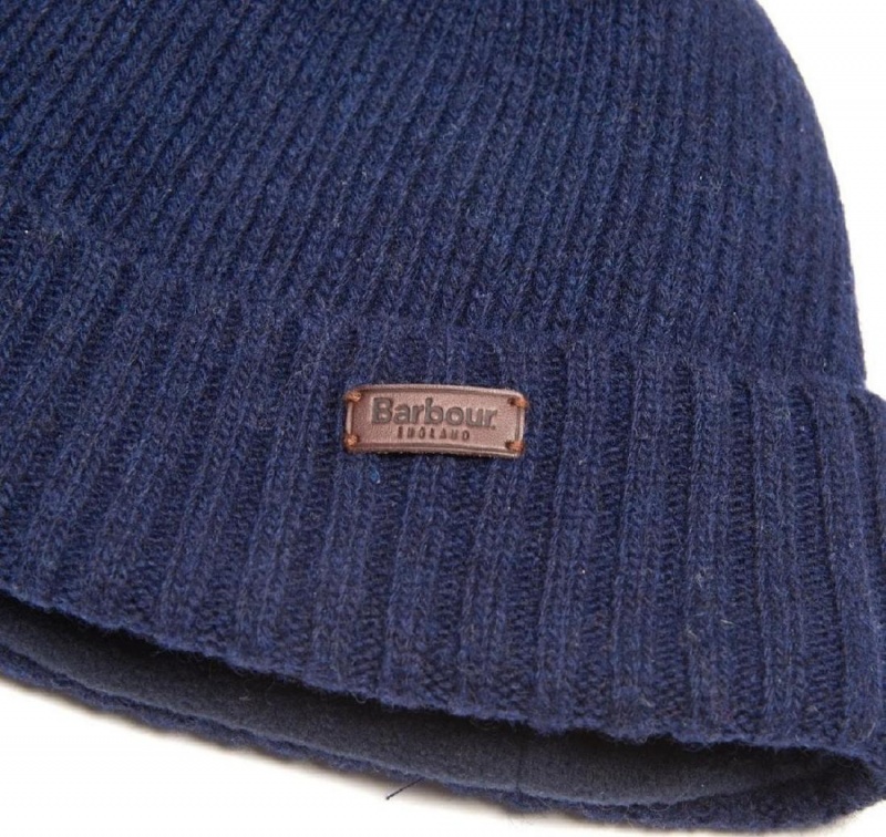 Chapeau Barbour Carlton Beanie Homme Bleu | France_BAR92747